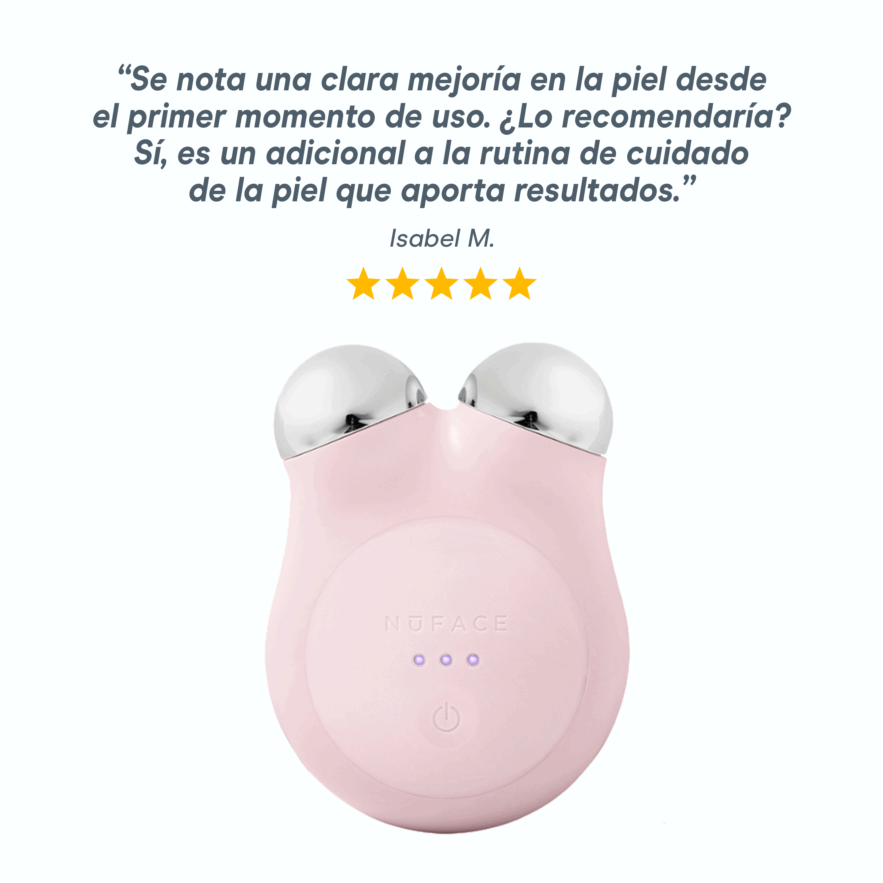 NuFACE MINI+® Sandy Rose – Kit de inicio
